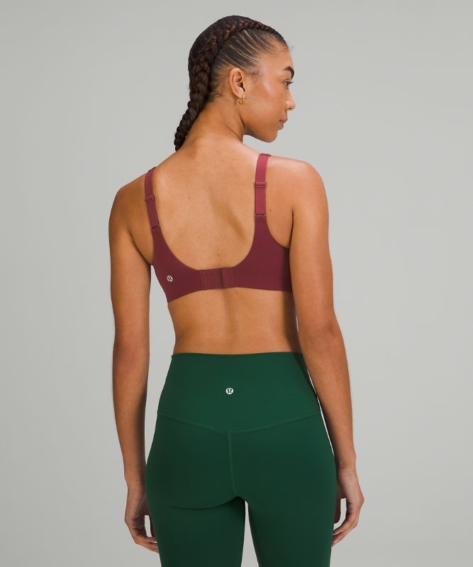 Lululemon In Alignment Straight-Strap Bra C/D Sport BH Dam Vinröda | OHFI-46318