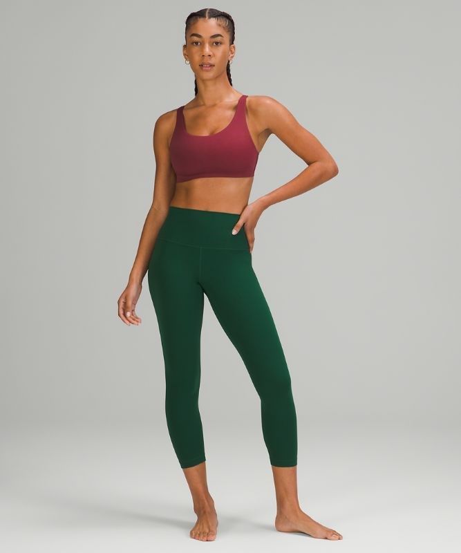 Lululemon In Alignment Straight-Strap Bra C/D Sport BH Dam Vinröda | OHFI-46318