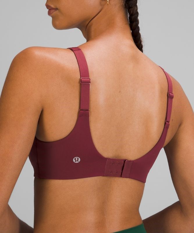 Lululemon In Alignment Straight-Strap Bra C/D Sport BH Dam Vinröda | OHFI-46318