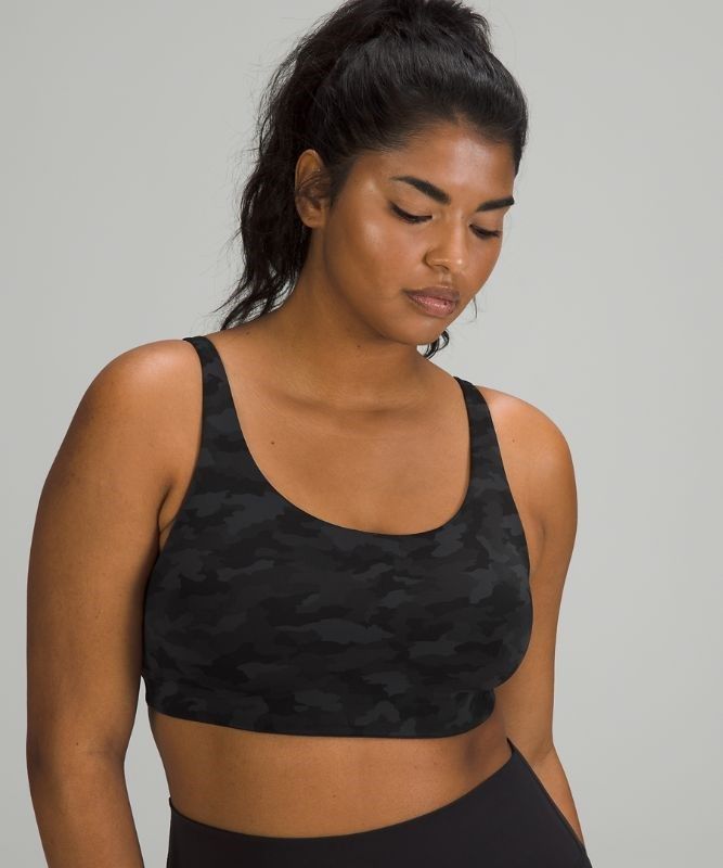 Lululemon In Alignment Straight-Strap Bra C/D Sport BH Dam Camo Svarta Olika Färger | GVFX-45078