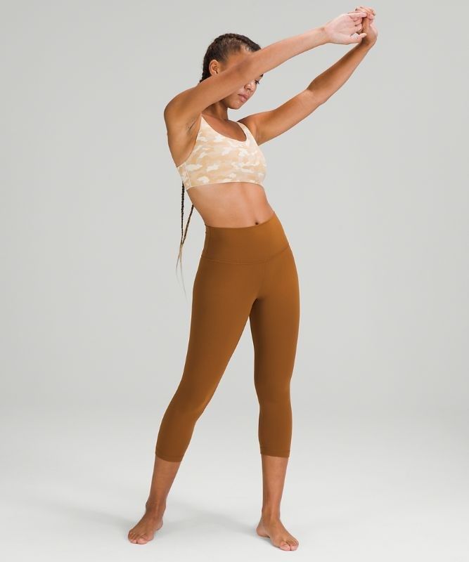 Lululemon In Alignment Straight-Strap Bra C/D Sport BH Dam Camo Bruna Olika Färger | YCZA-63104