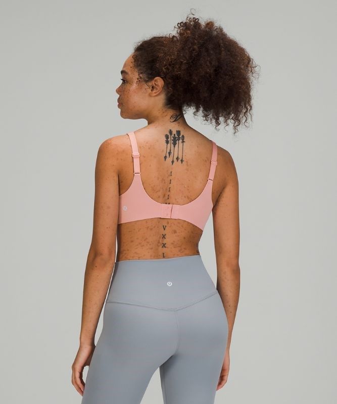 Lululemon In Alignment Straight Strap Bra Light Support Sport BH Dam Rosa | KEON-43956