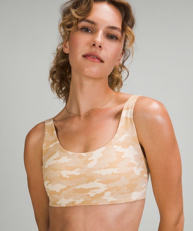 Lululemon In Alignment Straight Strap Bra Light Support Sport BH Dam Camo Bruna Olika Färger | EXPK-46985