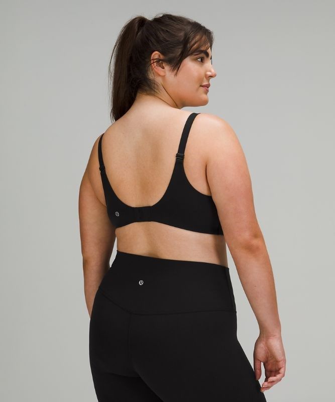 Lululemon In Alignment Straight Strap Bra Light Support, C/D Cup Sport BH Dam Svarta | UWIP-07584