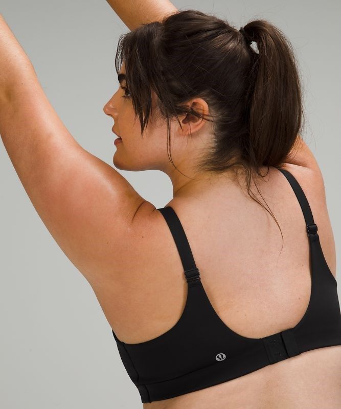 Lululemon In Alignment Straight Strap Bra Light Support, C/D Cup Sport BH Dam Svarta | UWIP-07584
