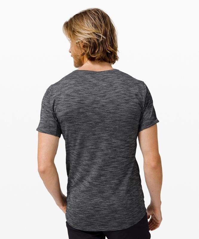 Lululemon In Sequence SS Blast Herr Svarta | ICZJ-05749