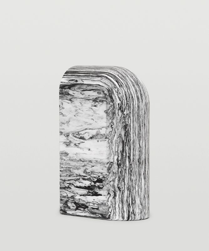 Lululemon Inner Flow Yoga Block Marble Utrustning Accessories Svarta Vita | ETOY-02158