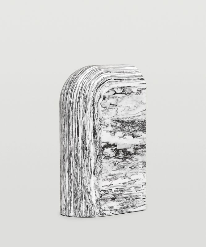 Lululemon Inner Flow Yoga Block Marble Utrustning Accessories Svarta Vita | ETOY-02158