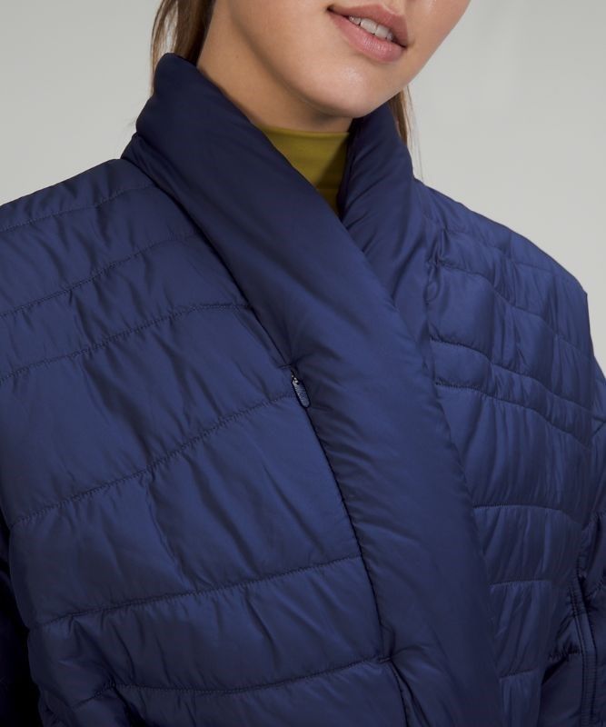 Lululemon Insulated Wrap Jacket Jackor Dam Night Sea | QLJX-56941