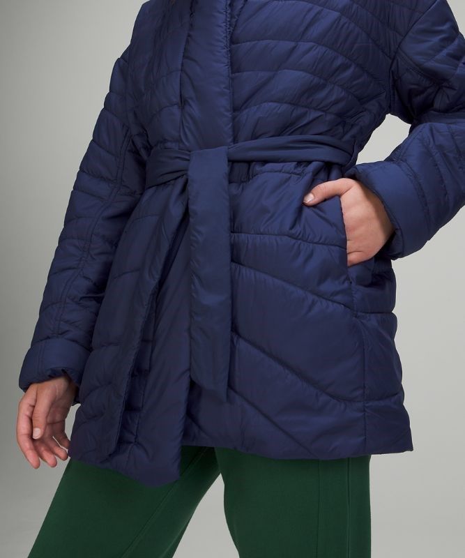 Lululemon Insulated Wrap Jacket Jackor Dam Night Sea | QLJX-56941