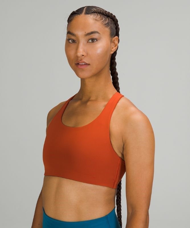 Lululemon Invigorate Bra High Supports Sport BH Dam Mörkröda | DEKG-97651