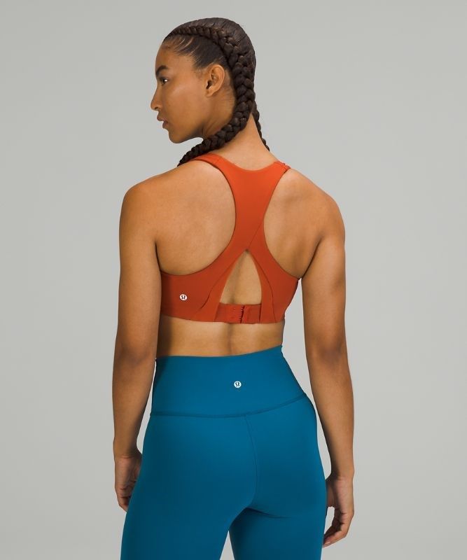 Lululemon Invigorate Bra High Supports Sport BH Dam Mörkröda | DEKG-97651
