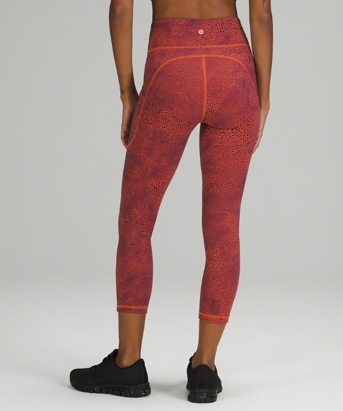 Lululemon Invigorate HR Crop 23 Leggings Dam Orange | NHTD-64195