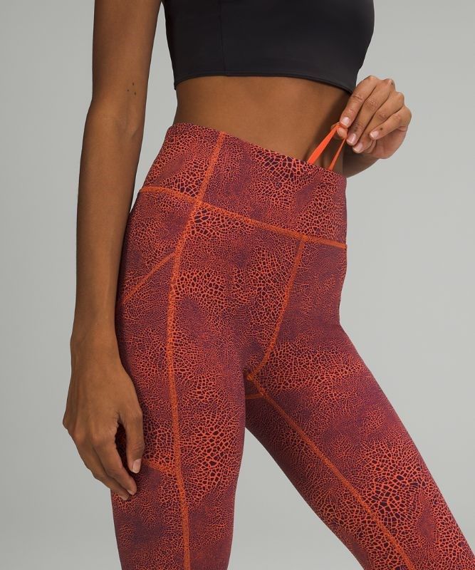 Lululemon Invigorate HR Crop 23 Leggings Dam Orange | NHTD-64195