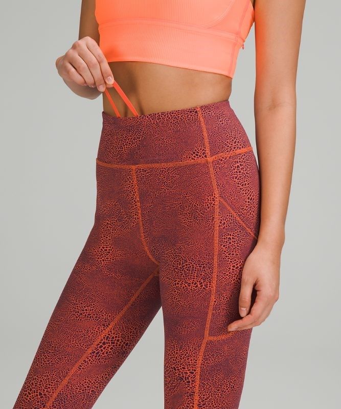 Lululemon Invigorate HR Tight 25 Leggings Dam Orange | LJFR-58269