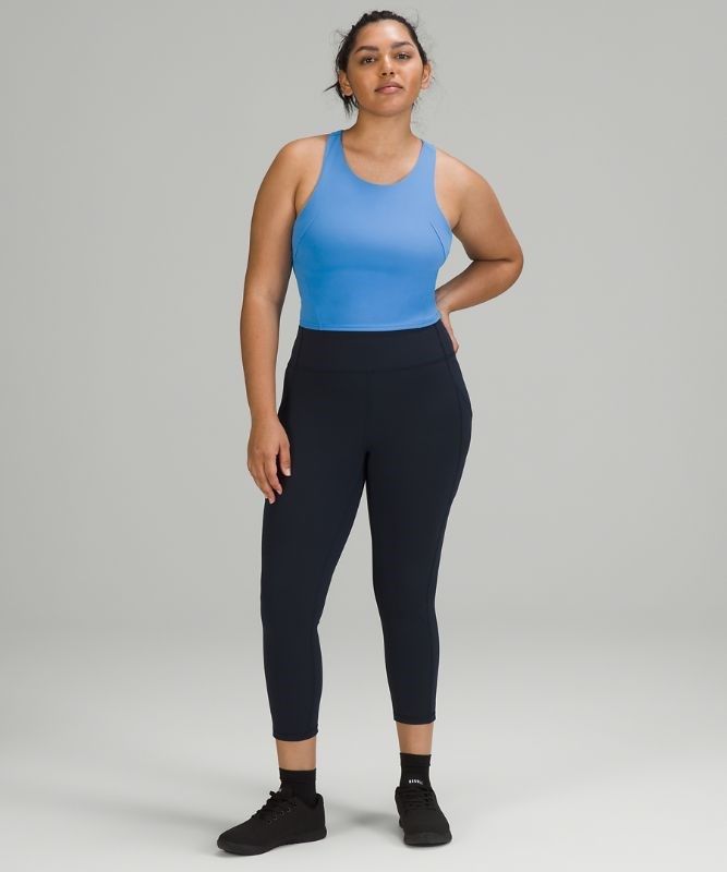 Lululemon Invigorate High-Rise Crop 23 Leggings Dam Marinblå | SOIX-36598