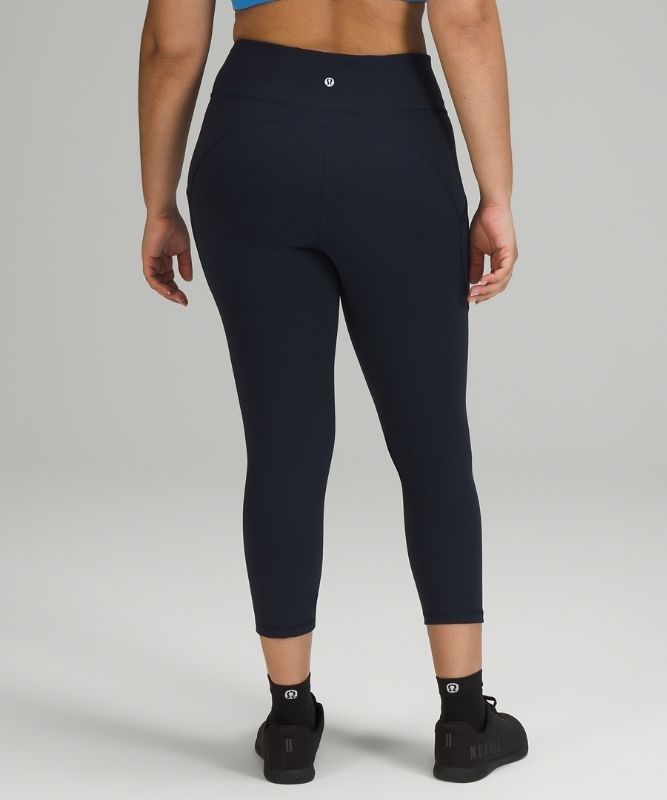 Lululemon Invigorate High-Rise Crop 23 Leggings Dam Marinblå | SOIX-36598