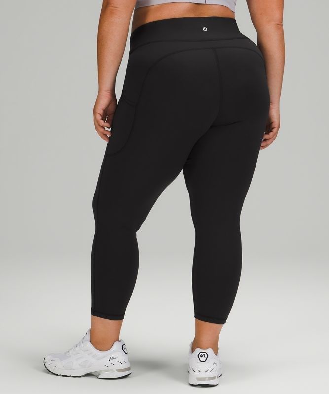 Lululemon Invigorate High-Rise Crop 23 Leggings Dam Svarta | YBLT-28670