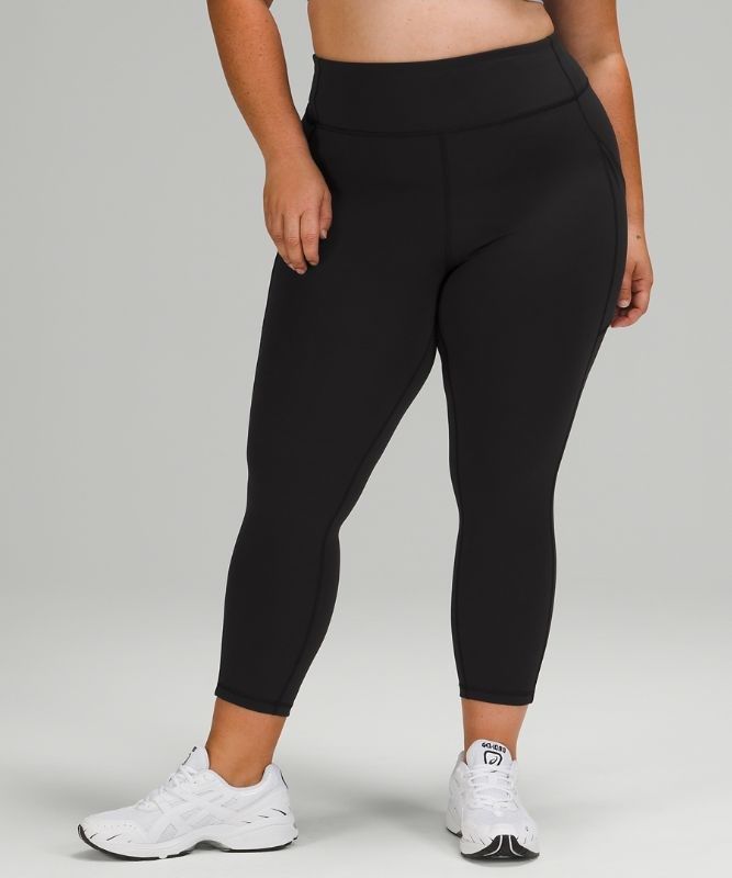 Lululemon Invigorate High-Rise Crop 23 Leggings Dam Svarta | YBLT-28670