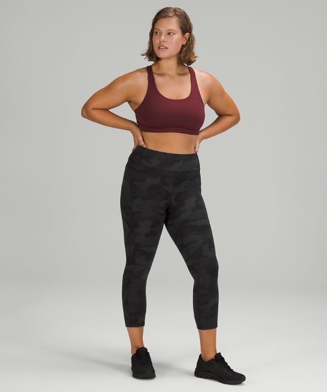 Lululemon Invigorate High-Rise Crop 23 Leggings Dam Camo Svarta Olika Färger | BPRX-76539