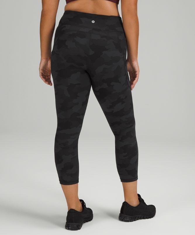Lululemon Invigorate High-Rise Crop 23 Leggings Dam Camo Svarta Olika Färger | BPRX-76539