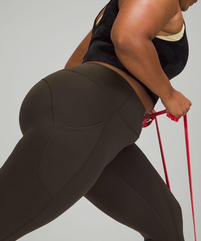 Lululemon Invigorate High-Rise Tight 25 Leggings Dam Mörkolivgröna | JLOF-28605