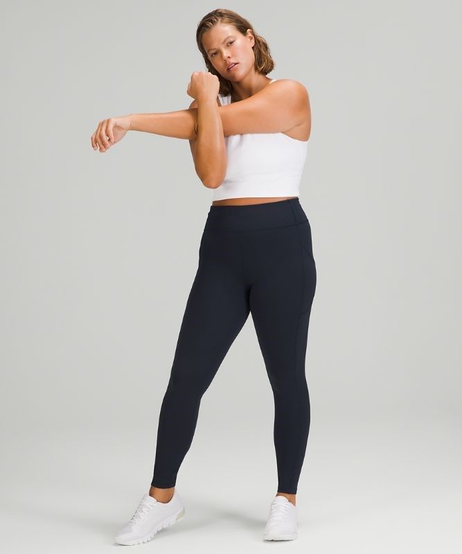 Lululemon Invigorate High-Rise Tight 28 Leggings Dam Marinblå | YPTG-40563