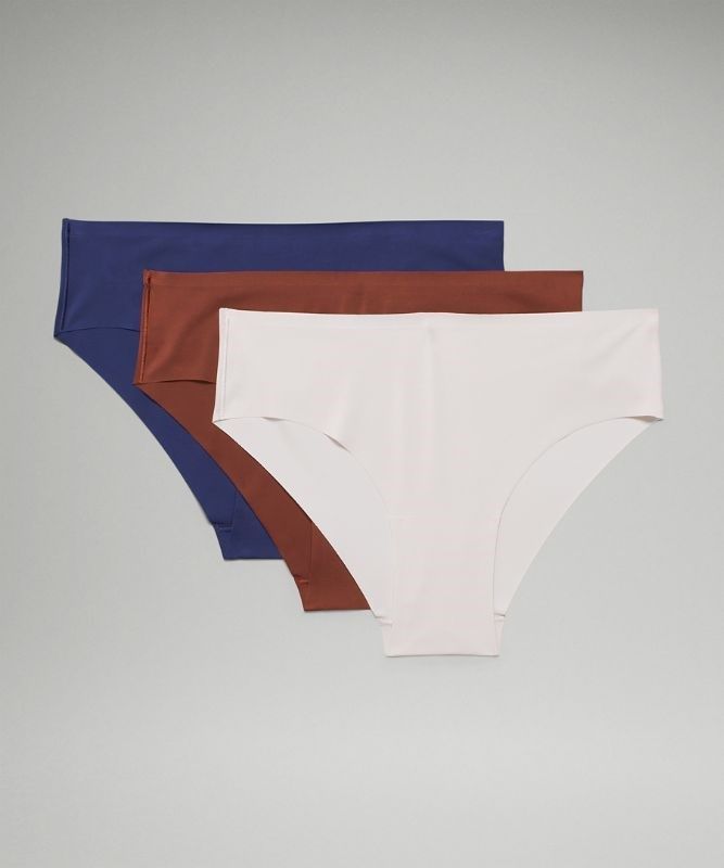 Lululemon InvisiWear Cheeky Bikini 3 Pack Underkläder Dam Bruna | IBRK-84631