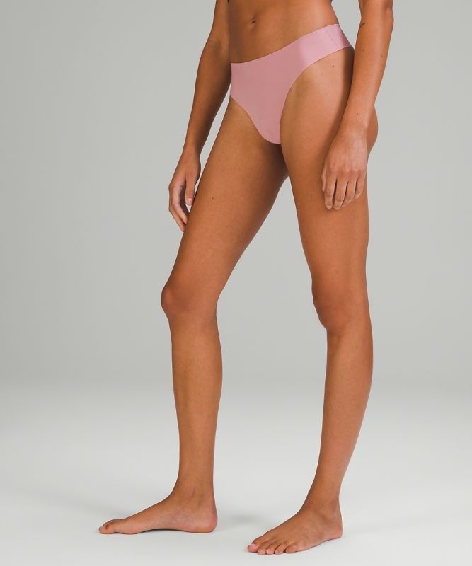 Lululemon InvisiWear Thong Underkläder Dam Rosa Grå Bruna | GCWU-93206