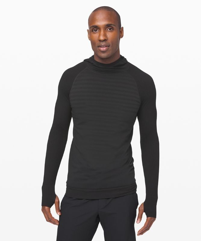 Lululemon Keep the Heat Hoodie Hoodie Herr Svarta Svarta | KUWF-24853