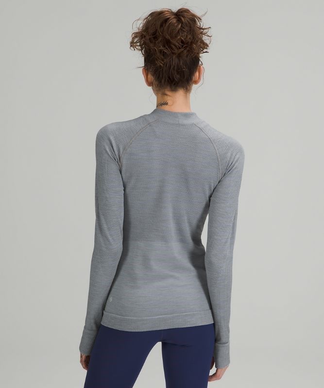 Lululemon Keep the Heat Long Sleeve Blast Dam Grå | OMPA-17942