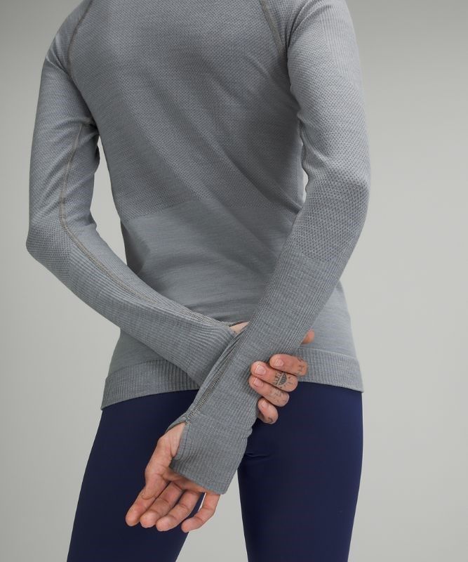 Lululemon Keep the Heat Long Sleeve Blast Dam Grå | OMPA-17942