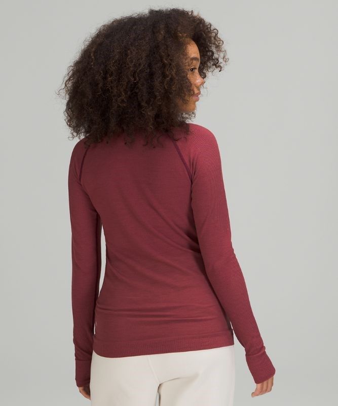 Lululemon Keep the Heat Long Sleeve Blast Dam Vinröda | DASZ-62918