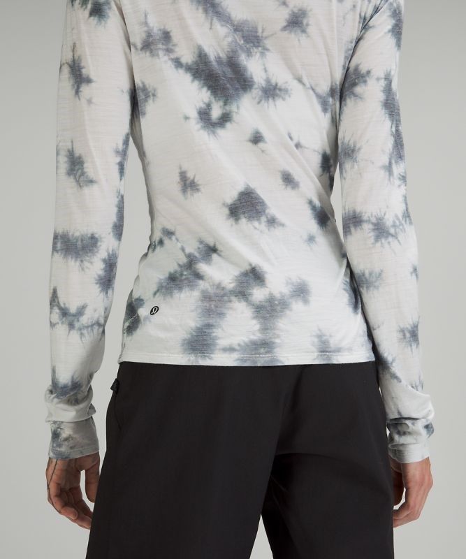 Lululemon LAB Wool-Blend Tie Dye LS Blast Dam Grå Mörkgrå | ELHW-90178