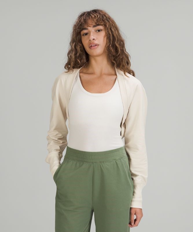 Lululemon LA Cropped Long Sleeve Shrug Tröjor Dam Vita | LHVK-27540