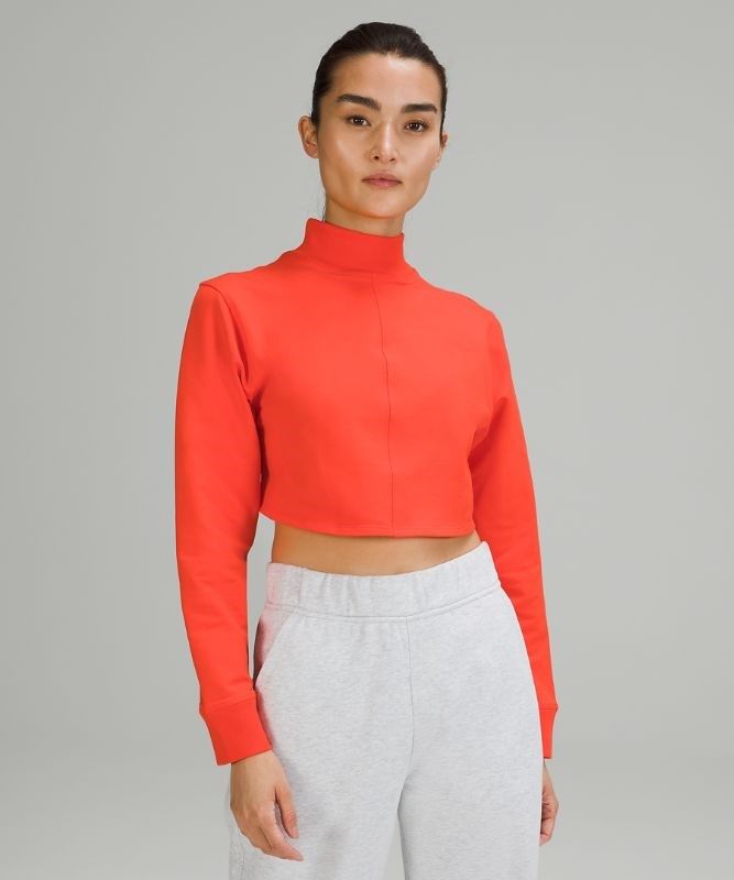 Lululemon LA Reversible Mock Neck Tröjor Dam Röda | PSUQ-43107