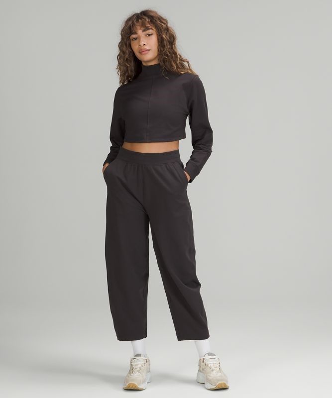 Lululemon LA Reversible Mock Neck Tröjor Dam Svarta Grå | OBRU-37105