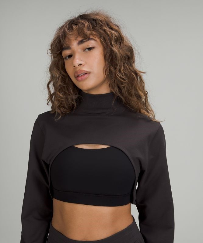 Lululemon LA Reversible Mock Neck Tröjor Dam Svarta Grå | OBRU-37105