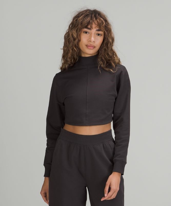 Lululemon LA Reversible Mock Neck Tröjor Dam Svarta Grå | OBRU-37105