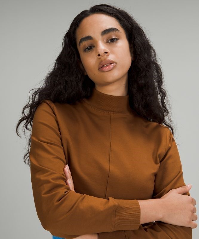 Lululemon LA Reversible Mock Neck Tröjor Dam Koppar Bruna | UZYL-78046