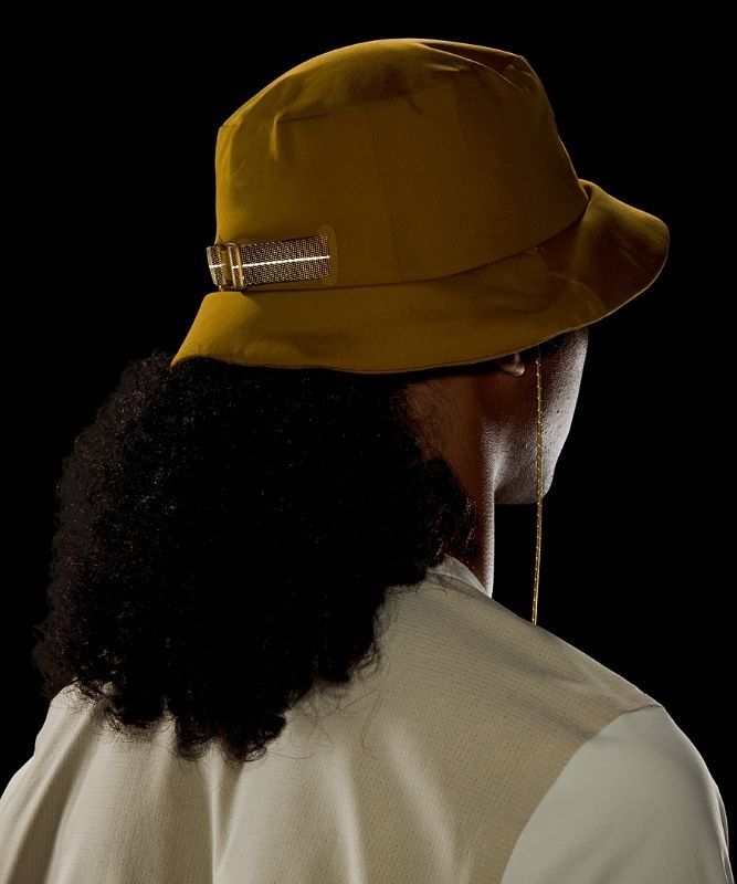 Lululemon Lab Bucket Hat With Strap Hatt Accessories Guld Bruna | GIWV-58173