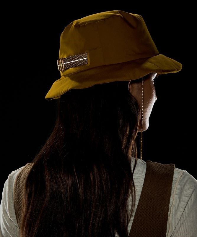 Lululemon Lab Bucket Hat With Strap Hatt Accessories Guld Bruna | GIWV-58173