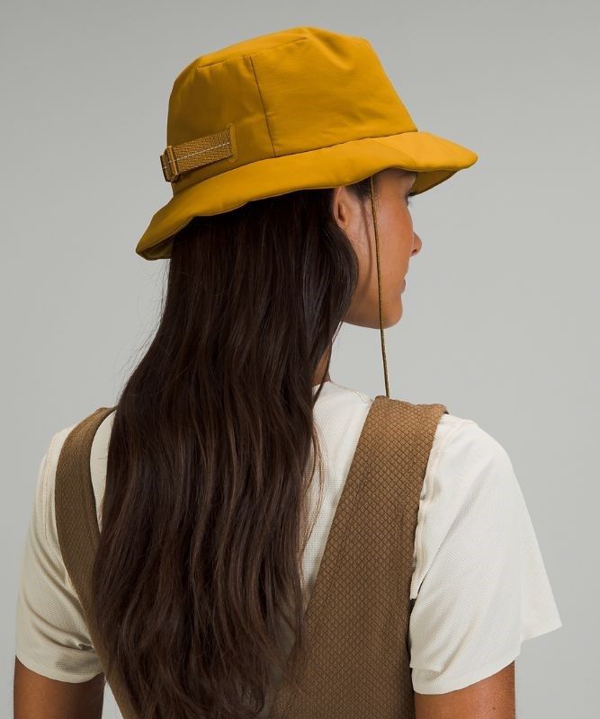 Lululemon Lab Bucket Hat With Strap Hatt Accessories Guld Bruna | GIWV-58173