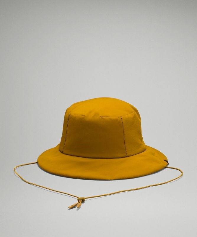 Lululemon Lab Bucket Hat With Strap Hatt Accessories Guld Bruna | GIWV-58173
