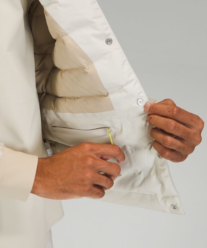 Lululemon Lab Down Filled Jacket Jackor Herr Beige Vita | MSGT-90587