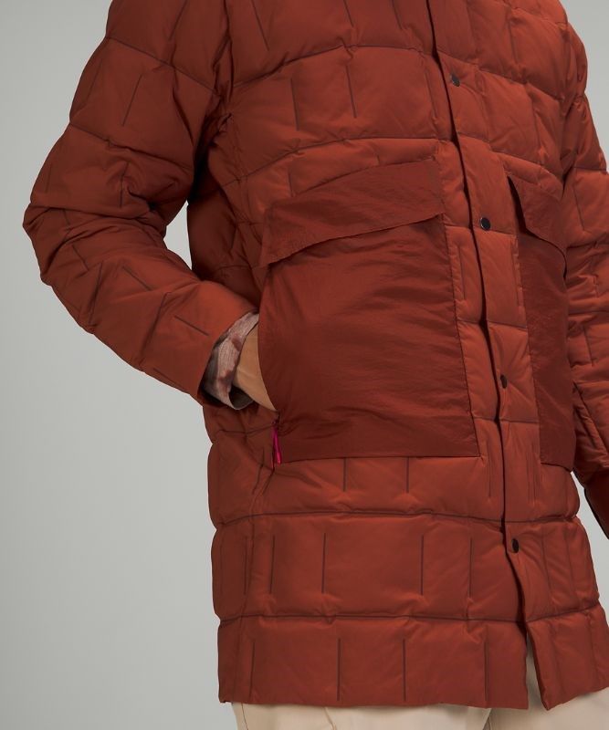 Lululemon Lab Geo Quilted Down Jacket Jackor Herr Bruna | QPYR-06591