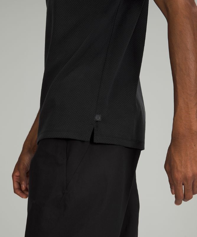 Lululemon Lab Jacquard Short Sleeve T-Shirt Blast Herr Svarta | UWXR-68793