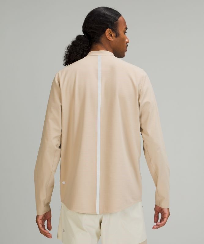 Lululemon Lab Long Sleeve Half-Zip Blast Herr Trench | HUSA-36570