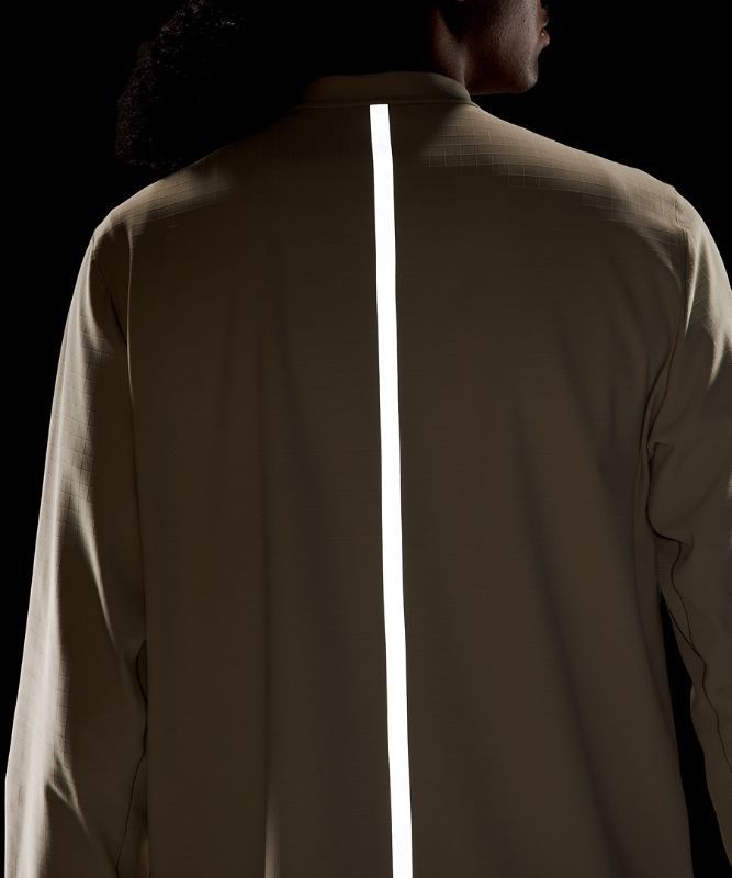 Lululemon Lab Long Sleeve Half-Zip Blast Herr Trench | HUSA-36570