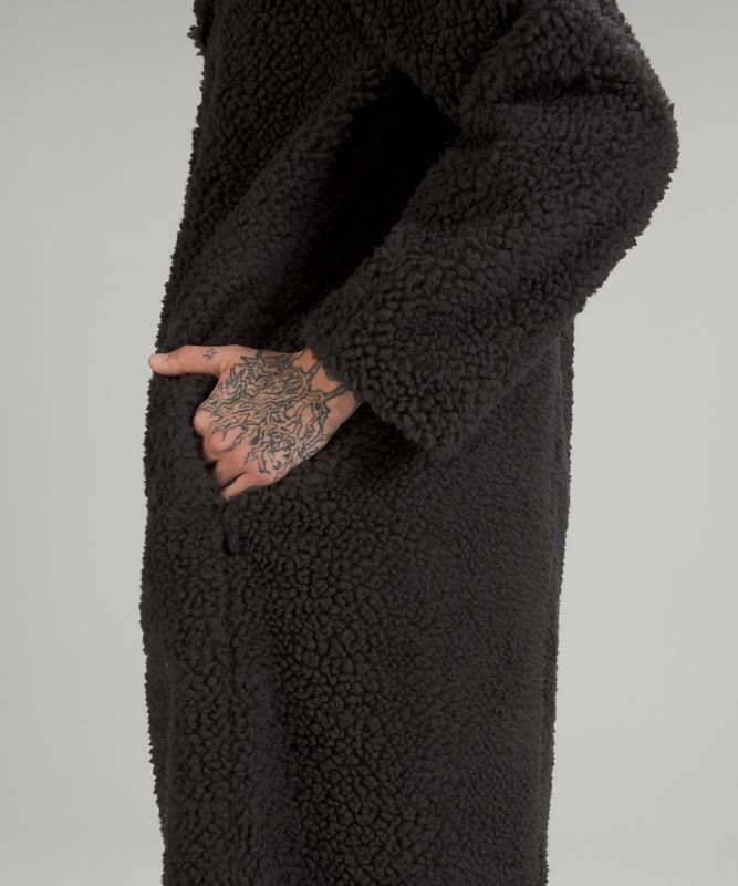 Lululemon Lab Textured Fleece Coat Jackor Dam Svarta | MZNU-34526